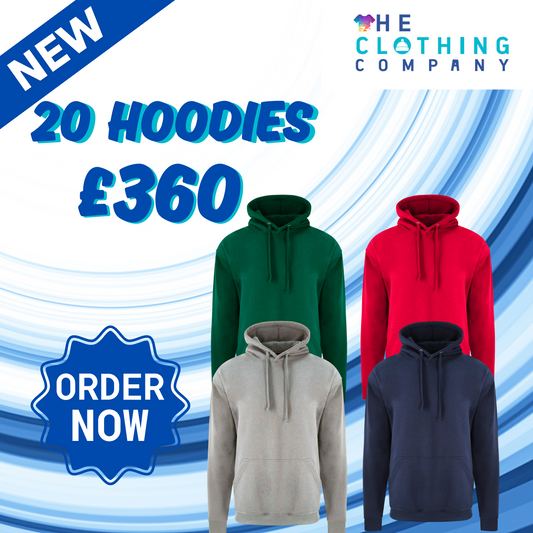 20 Hoodies £360