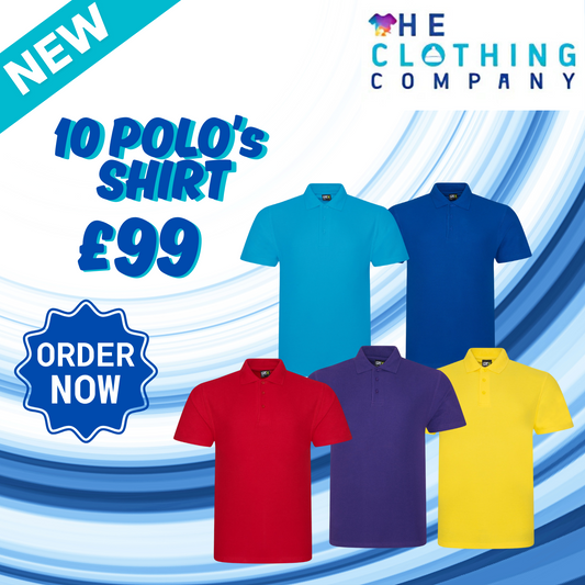 10 T-Shirts or Polos £99