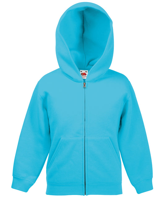 Classic Children's Hooded Zipped Hoodie - Child Fit - Fruit of the Loom