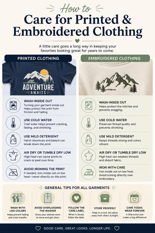 How to Care for Printed & Embroidered Clothing