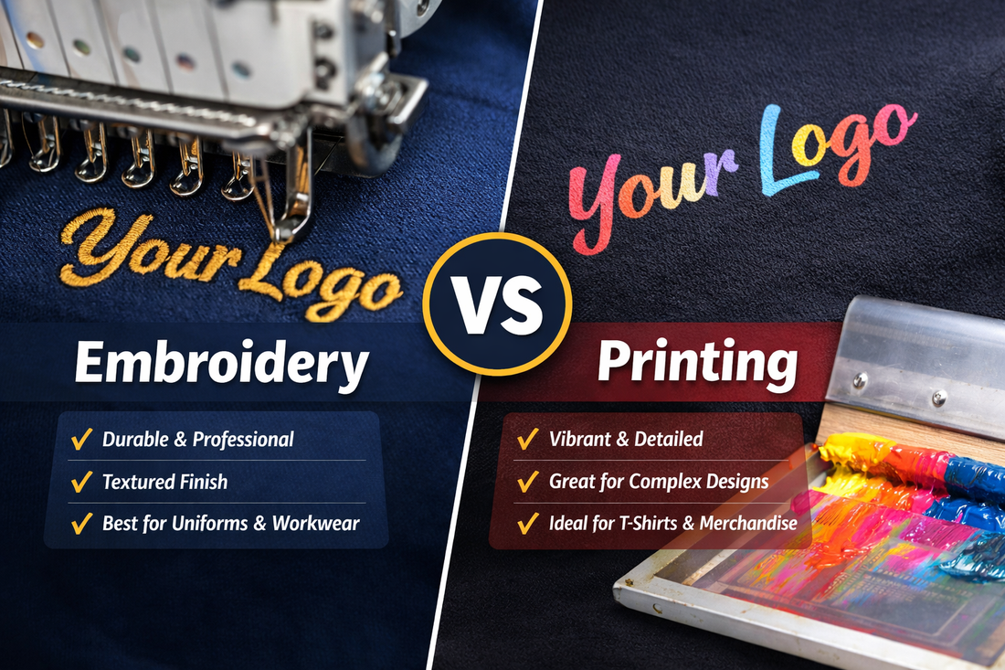 Embroidery vs Printing – Which is Right for Your Clothing?