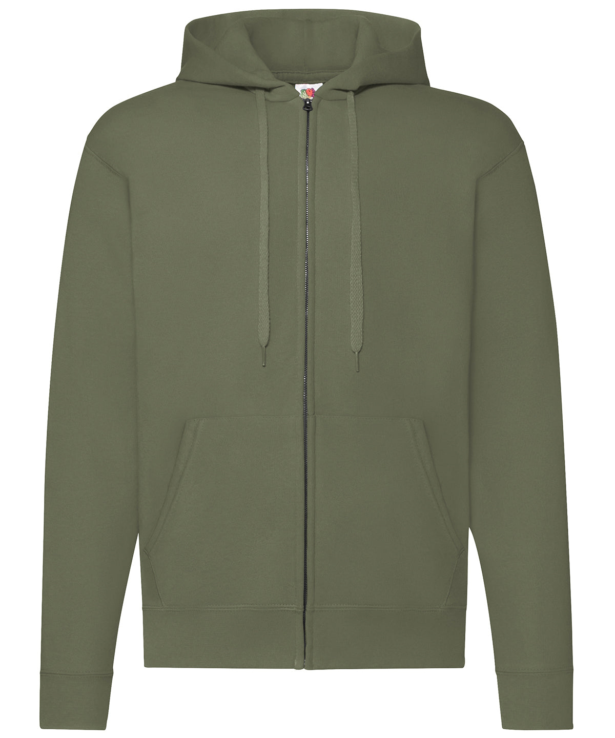 Classic 80/20 Hooded Zipped Sweatshirt - Adult Fit - Fruit of the Loom