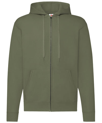 Classic 80/20 Hooded Zipped Sweatshirt - Adult Fit - Fruit of the Loom