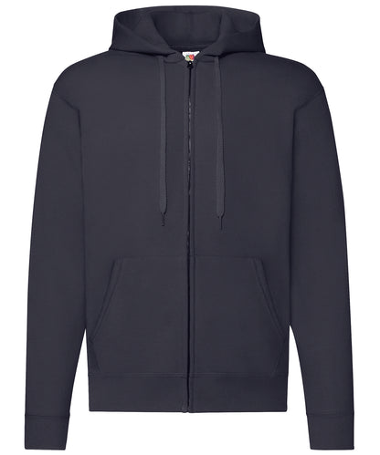 Classic 80/20 Hooded Zipped Sweatshirt - Adult Fit - Fruit of the Loom