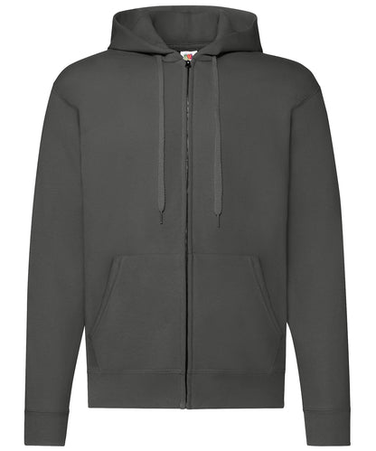 Classic 80/20 Hooded Zipped Sweatshirt - Adult Fit - Fruit of the Loom