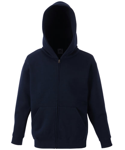 Classic Children's Hooded Zipped Hoodie - Child Fit - Fruit of the Loom