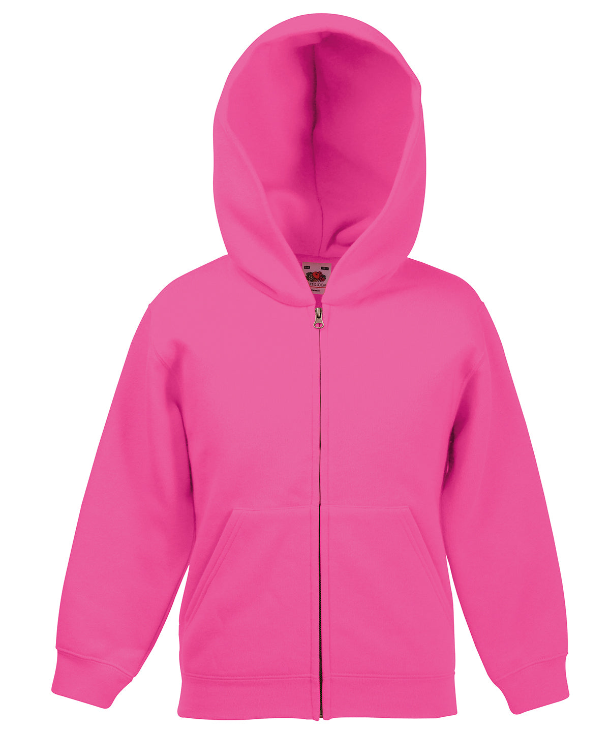 Classic Children's Hooded Zipped Hoodie - Child Fit - Fruit of the Loom