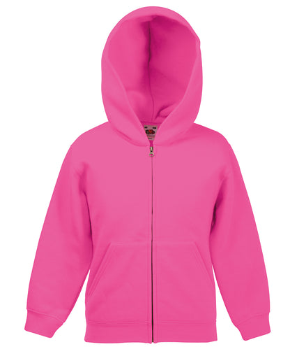 Classic Children's Hooded Zipped Hoodie - Child Fit - Fruit of the Loom