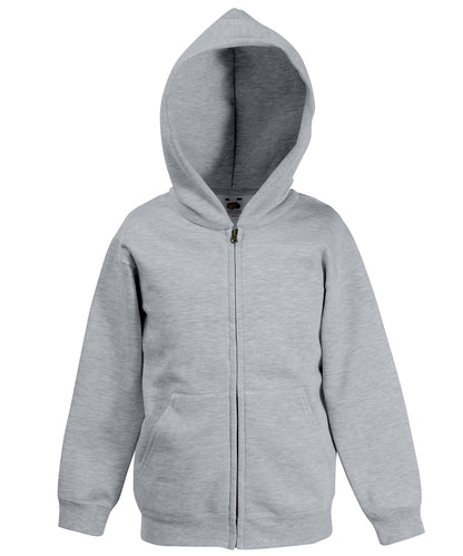 Classic Children's Hooded Zipped Hoodie - Child Fit - Fruit of the Loom