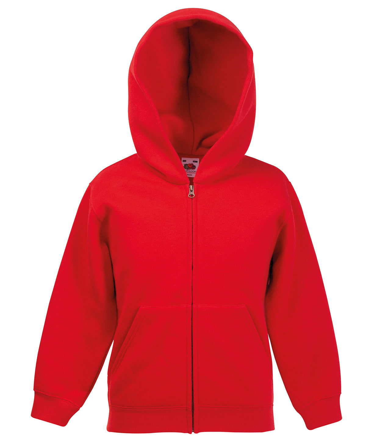 Classic Children's Hooded Zipped Hoodie - Child Fit - Fruit of the Loom